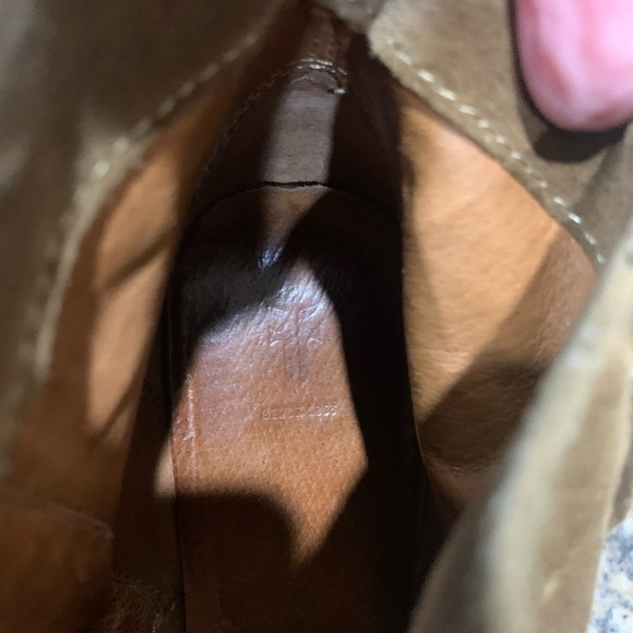 Frye Renee Seam Ankle Boot Brown Leather Women's 7.5 7 1/2 Distressed Heeled - Picture 8 of 11